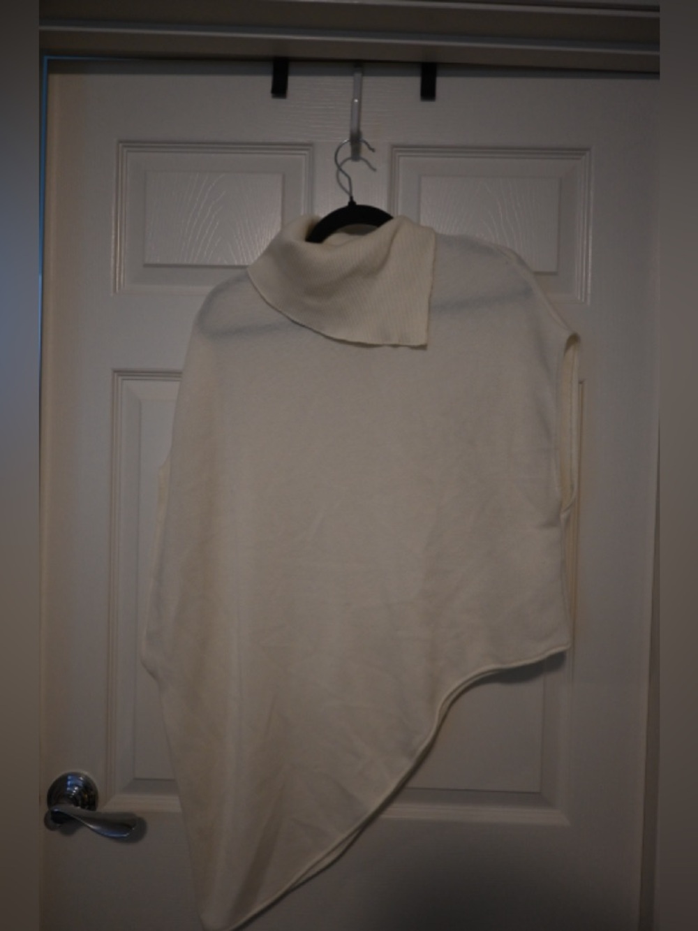 Zara matching set - cream poncho and wide leg pants